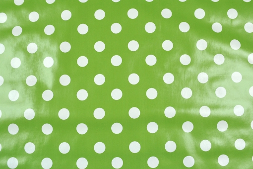 Wachstuchstoff - Green Dot 