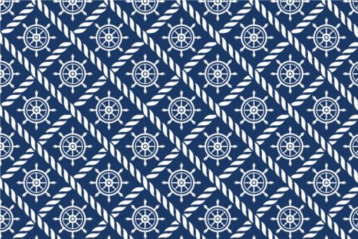 Outdoorstoff Marine-Welt - Steuerrad 