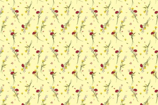 Wildblumen - Türvorhang-Stoff Vanile