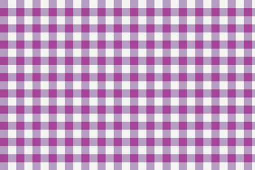 Outdoor Stoff - Teflon - Vichy Karo Weiß/Lila