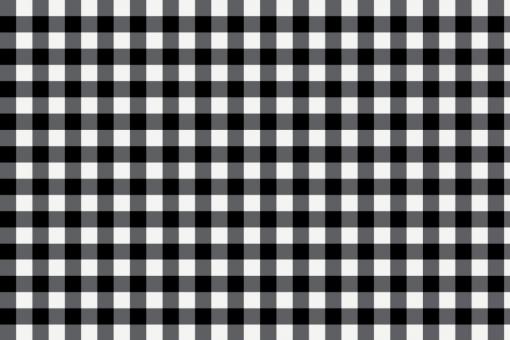 Outdoor Stoff - Teflon - Vichy Karo Weiß/Schwarz