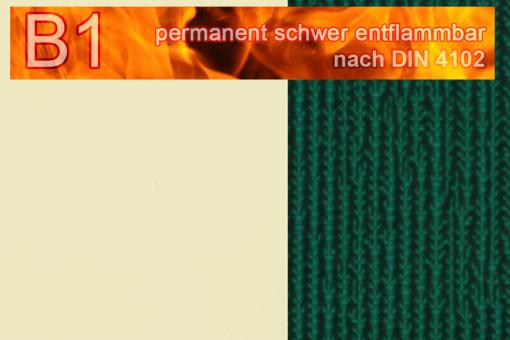 PVC-Markisenstoff Deluxe B1 - Blockstreifen - 180 cm Beige/Grün