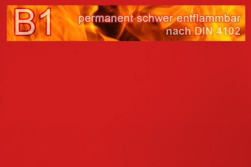 PVC-Markisenstoff exklusiv - B1 permanent schwer entflammbar - Uni Rot