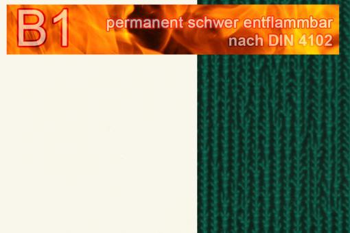 PVC-Markisenstoff Deluxe B1 - Blockstreifen - 180 cm Weiß/Grün