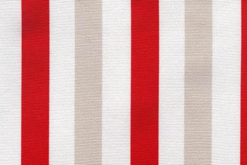 Sonnenschutz-Segeltuch - Blockstreifen - 280 cm Rot/Weiß