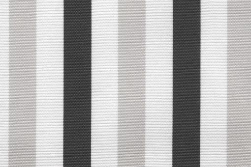 Sonnenschutz-Segeltuch - Blockstreifen - 280 cm Grau/Weiß