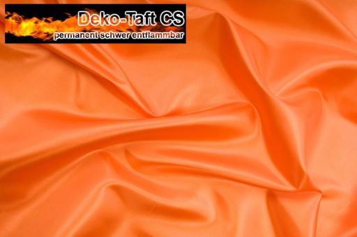 Taftstoff permanent schwer entflammbar - 310 cm Orange