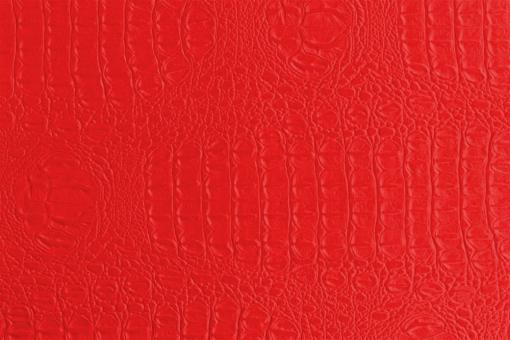 Krokodilleder Imitat - Deluxe Rot