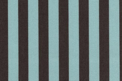 Markise Spain Summer - fein gestreift Hellblau/Dunkelbraun