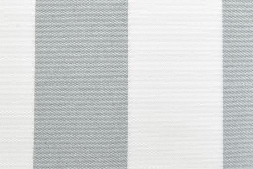 Markisenstoff 140 cm - Italy Sun - Blockstreifen Grau / Weiß