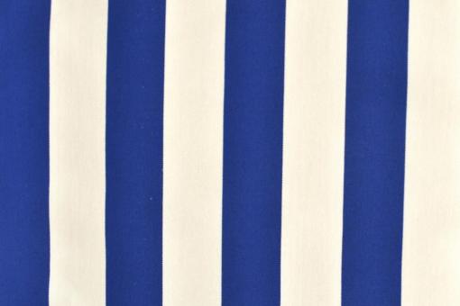 Outdoor-Stoff Garda - Streifenvariationen - 45 cm Blau/Weiß