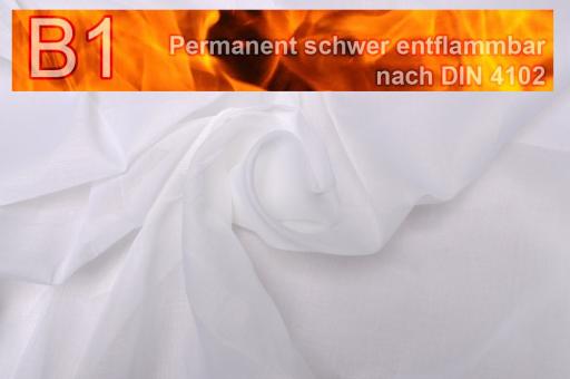 Beschattungsstoff - permanent schwer entflammbar - 310 cm Weiß