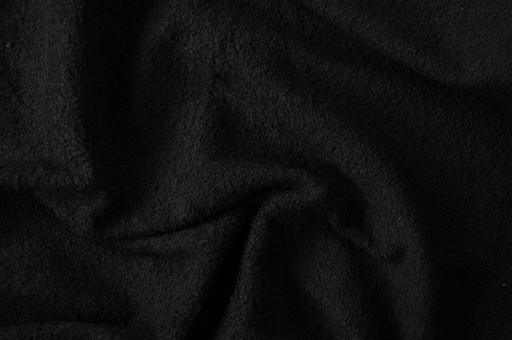 Frottee 2-seitig - 140 cm Schwarz