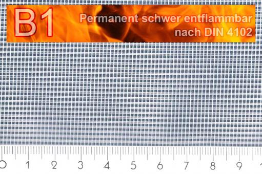 Moskitonetz mit Bleiband - permanent schwer entflammbar - 300 cm - Weiß 