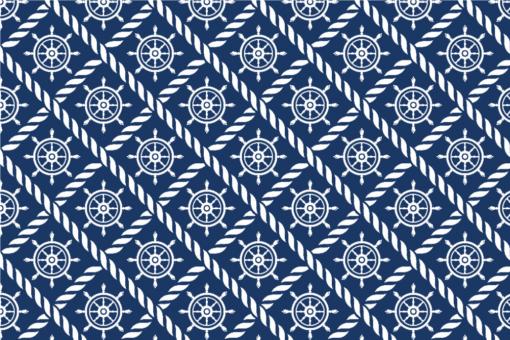 Outdoorstoff Marine-Welt - Steuerrad 