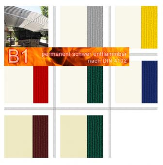 PVC-Markisenstoff Deluxe B1 - Blockstreifen - 180 cm 