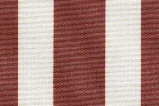 Markisen-Stoff Spain Sun - wasserdicht - Blockstreifen - Bordeaux/Creme 