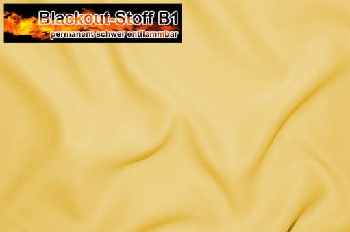 Blackout permanent schwer entflammbar Gelb