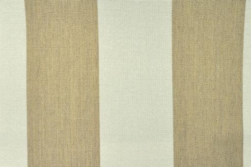 Outdoor-Möbel- und Markisenstoff - Blockstreifen Beige Melange/Creme