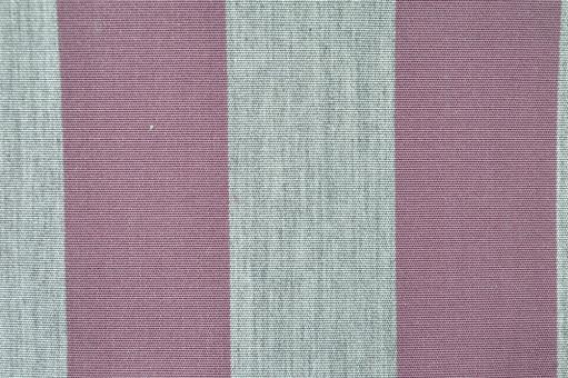Outdoor-Möbel- und Markisenstoff - Blockstreifen Mauve/Hellgrau