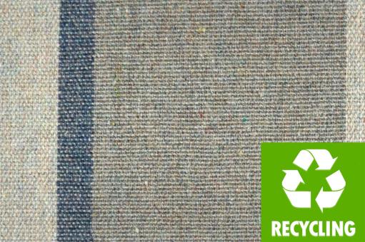 Outdoor-Möbelstoff Recycling - Streifen - Grau 