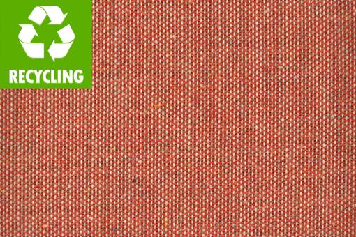 Sonnensegel-Stoff Recycling - Melange - 300 cm breit Rot