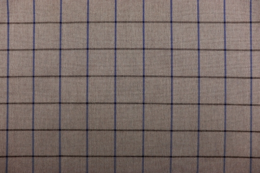 Outdoor-Stoff kariert - Spain Summer Braun/Blau