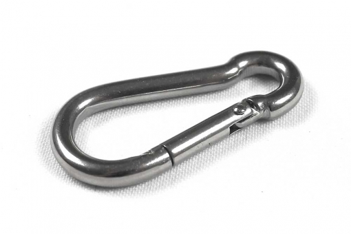 Karabinerhaken - Edelstahl - 50 mm - 2 Stück 
