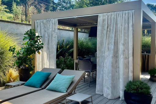 Gardinenstoff Outdoor - Tropic - 315 cm 