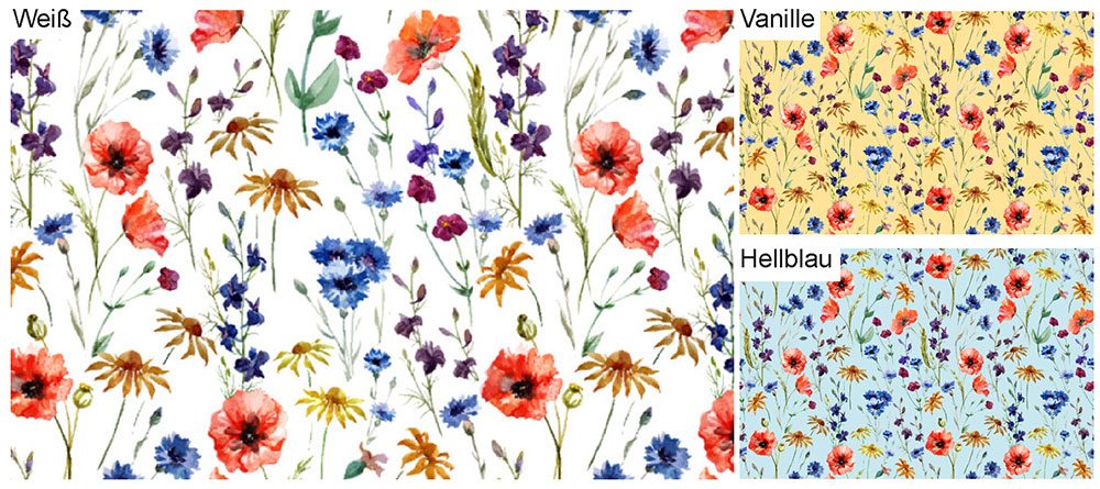 Outdoorstoff - Wildblumen 