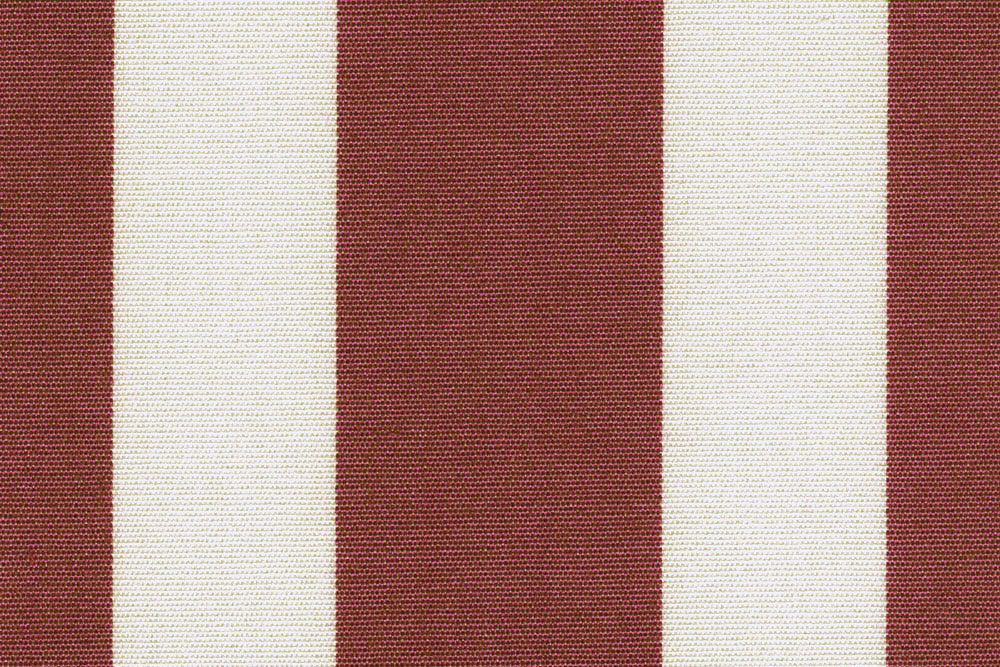Markisen-Stoff Spain Sun - wasserdicht - Blockstreifen - Bordeaux/Creme 