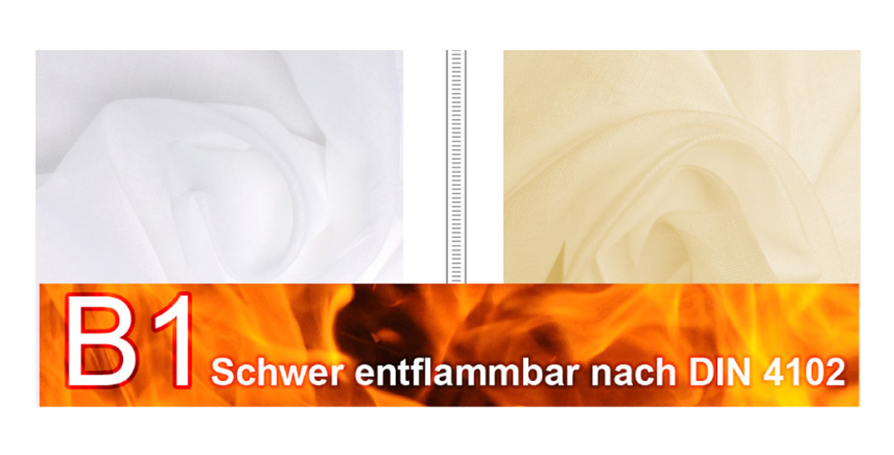 Beschattungsstoff - leichte Baumwolle - B1 - Farbgruppe I - 320 cm 