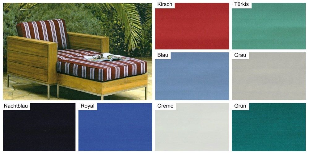 Outdoor-Bezugsstoff - Uni Color Two 