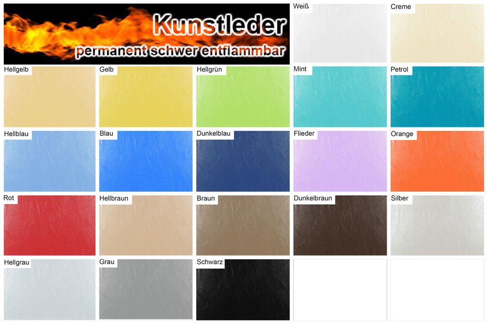 Bezugs-Lederimitat Maritimo - permanent schwer entflammbar 